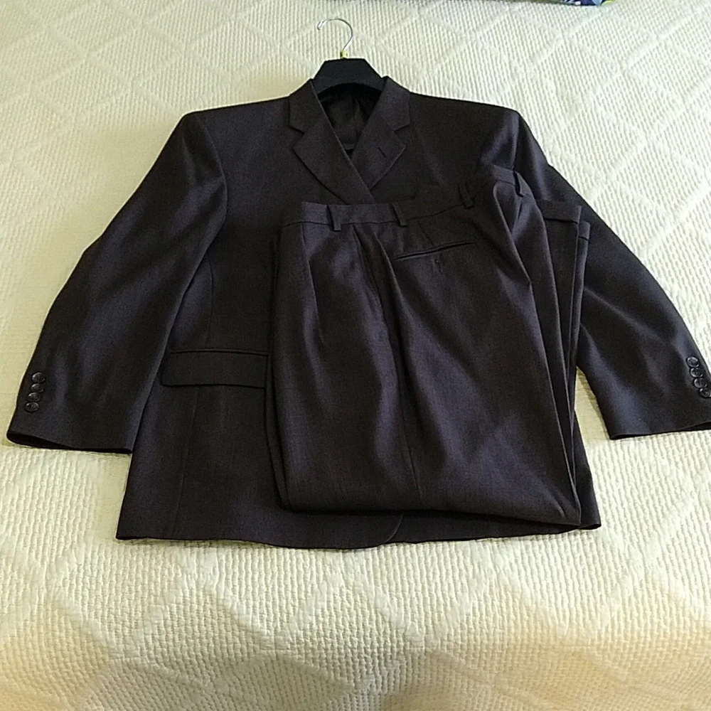 Vintage J. Ferrar Suit Dark Brown 44S